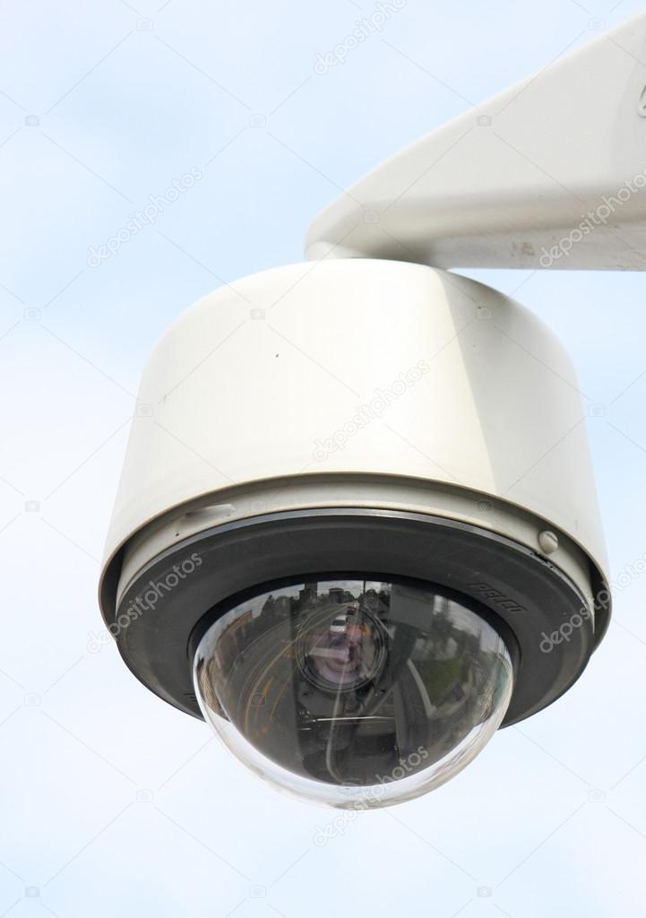 security camera to monitor the crossings citizens and supporters