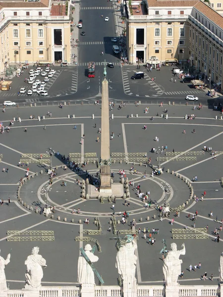 Piękny oddech biorąc panoramiczny widok na Plac Świętego Piotra — Zdjęcie stockowe