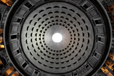 Roma Tapınağı pantheon muhteşem iç