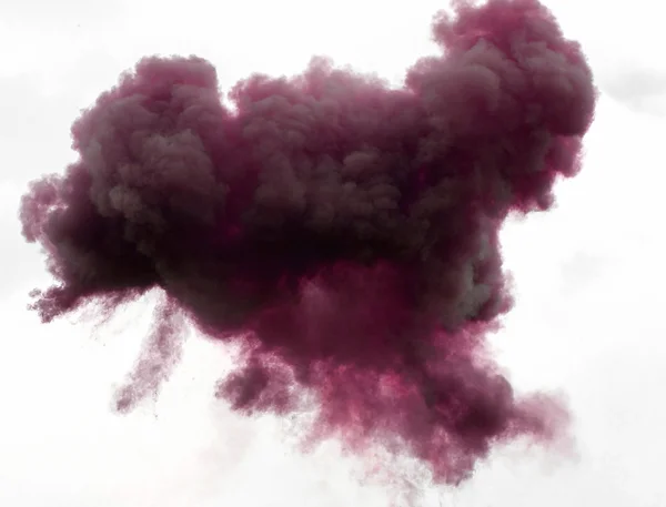Величезна пурпурна хмара в небі зверху з димом і абстрактним c — стокове фото