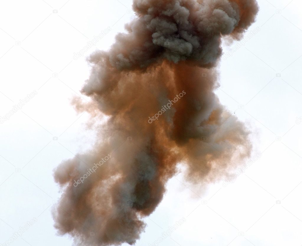 shapes of clouds and thick smoke into the sky 3
