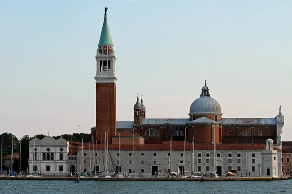 Bell Tower and Church on the island of san giorgio in Venice — Stock Photo, Image