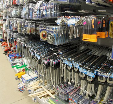 tools in a hardware store very provided clipart