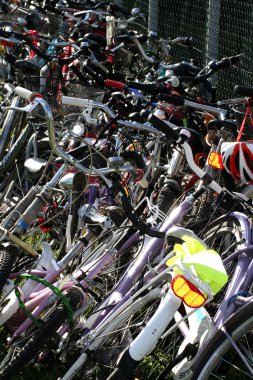 tekerlekler, lastikler, gidon, Bisiklet pedalları cyc toplantısı sırasında