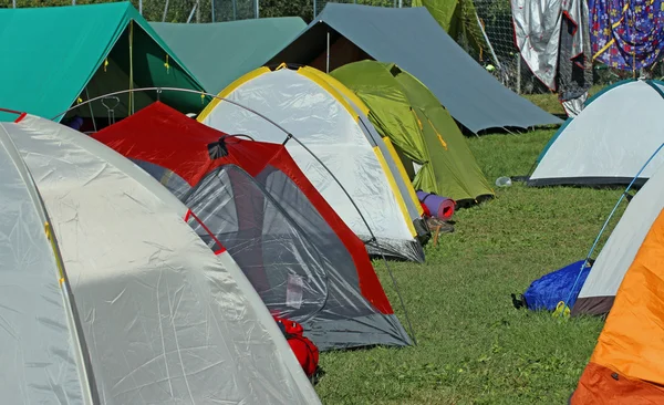 Tende igloo e tenda canadese — Foto Stock