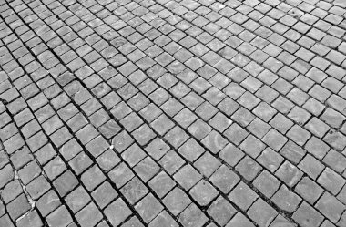 San Pietro Meydanı'nda cobblestones ile parke