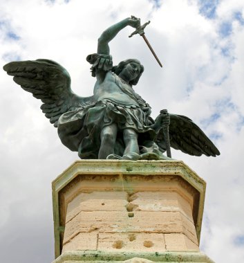 bronz heykel melek üstünde belgili tanımlık tepe-in sant'angelo Kalesi