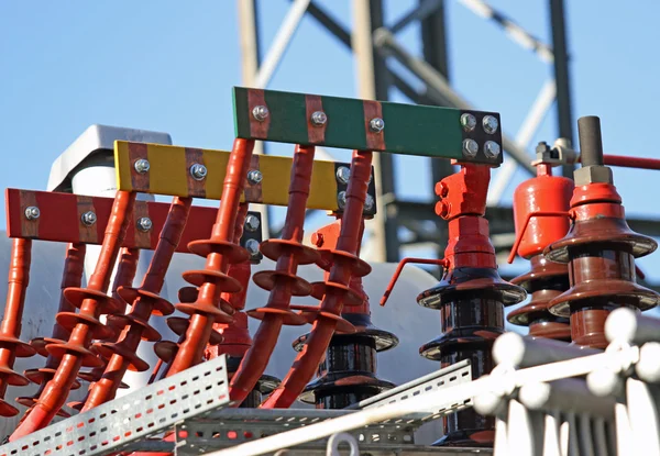 Steckverbinder für Hochspannungskabel in einem Kraftwerk, um — Stockfoto