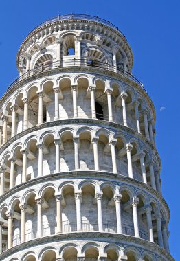 pisa Kulesi piazza dei miracoli İtalya 5 yaslanmış