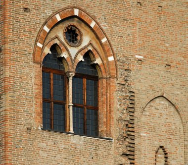 mantua lombard'ın kasabasında Ortaçağ inşaat detay