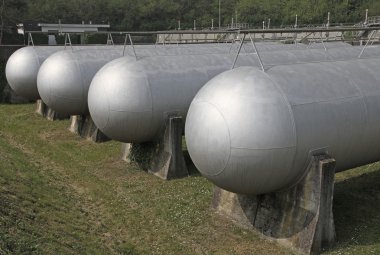 metan gazı tutmak için çok sağlam tanklar