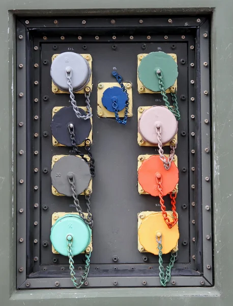 Tampas para vedação e interfaces de conexão do tanque — Fotografia de Stock