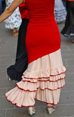 zarif dönem kostümleri dansçılar uzman ve İspanyol dansı