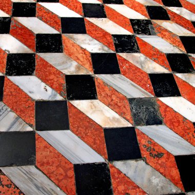 zemin mermer merdiven ile optik etkisi