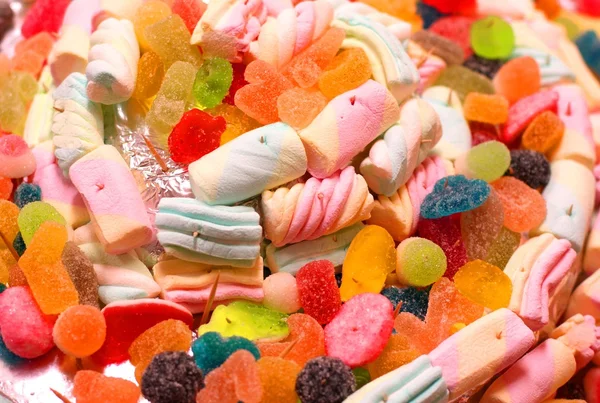 Gummibärchen und Bonbons — Stockfoto