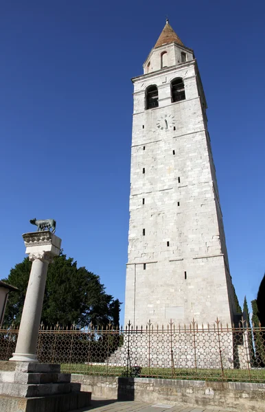 Historic high Bell Tower of the town of AQUILEIA 2 — Stock Photo, Image
