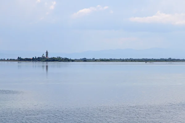 Svatyně santa barbana v městě ostrově Grado Gorizia — Stock fotografie