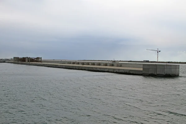 Barragem MOSE para água alta em Veneza — Fotografia de Stock