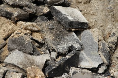 roadworks sırasında asfalt