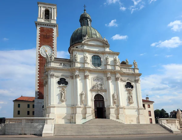 Słynne Sanktuarium Kopułą Dzwonnicy Monte Berico Mieście Vicenza Północnych Włoszech — Zdjęcie stockowe
