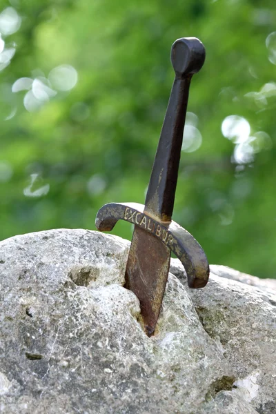 Rękojeść miecza excalibur — Zdjęcie stockowe