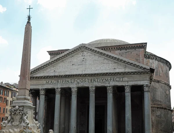 Oude Tempel Genoemd Pantheon Het Centrum Van Rome Italië Oude — Stockfoto