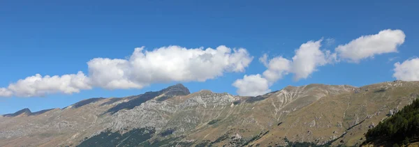 Ampla Vista Horizontal Cordilheira Dos Apeninos Centro Itália Região Abruzzo — Fotografia de Stock