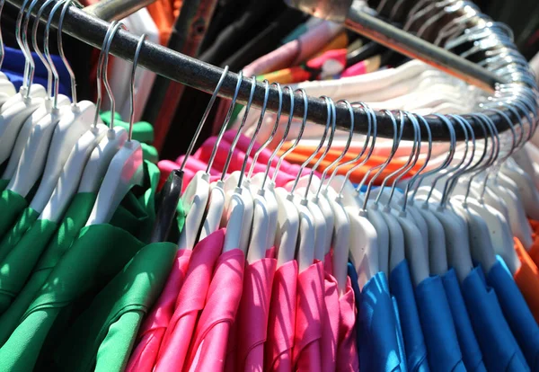 Clothes School Aprons Sale Clothing Stall — Stock Photo, Image