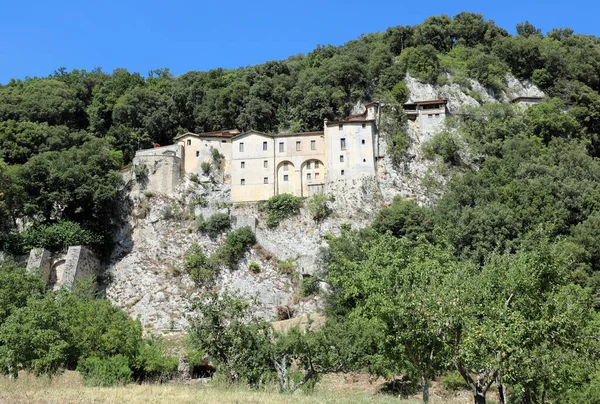 Panorama Convent City Greccio San Francisco Created First Crib World — Stock Photo, Image