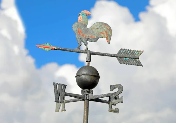 Weathervane Metal Form Cockerel Cardinal Points — Stock Photo, Image