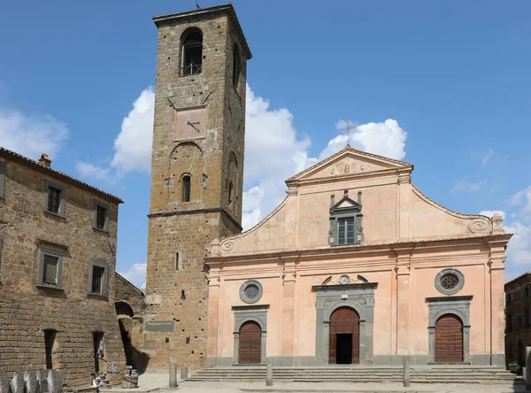 Church Saint Donatus Civita Bagnoregio Villagio Italy — Stock Photo, Image