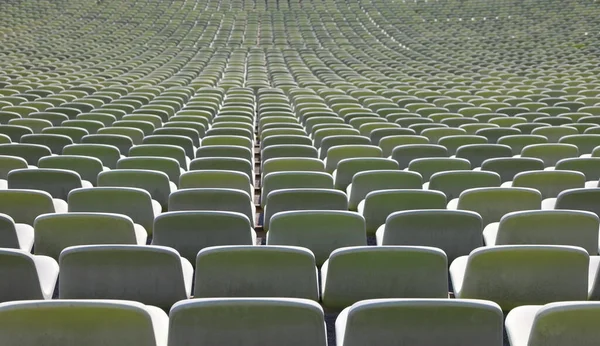 Stadyumda Insanlar Olmadan Bir Sürü Boş Koltuk — Stok fotoğraf