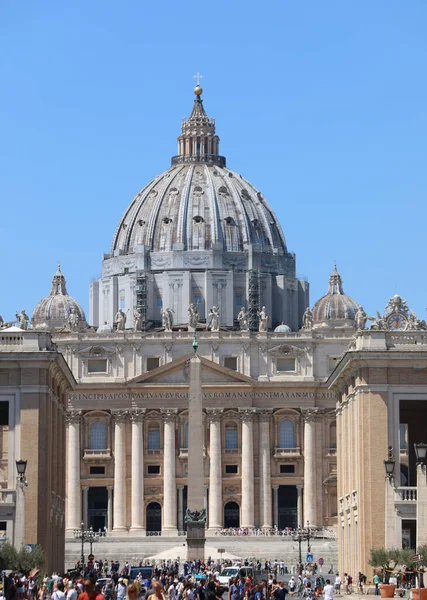 Vatican City Vatican August 2020 Dome Basilica Saint Peter View — Stock Photo, Image