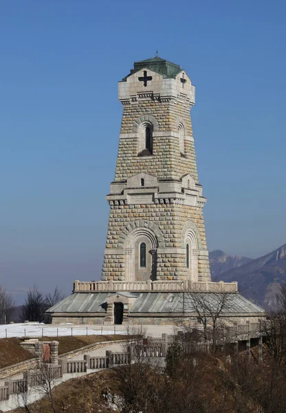 Recoaro Itália Fevereiro 2022 Monumental Memorial Ossuary Pasubio Mount — Fotografia de Stock