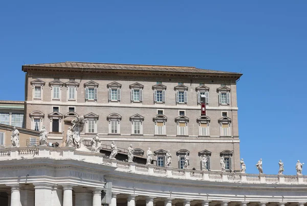 Palácio Apostólico Cidade Vaticano Viúvas Papais Domingo — Fotografia de Stock