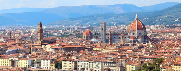 Panoráma Firenze Város Tuscany Régió Közép Olaszországban Nagy Kupola Katedrális — Stock Fotó