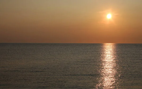 Sun Water Sea Orange Sky — Stock Photo, Image
