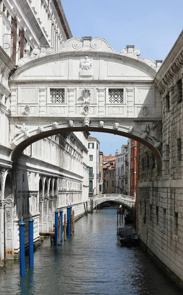 Seufzerbrücke Auch Ponte Dei Sospiri Genannt Italienischer Sprache Auf Der — Stockfoto