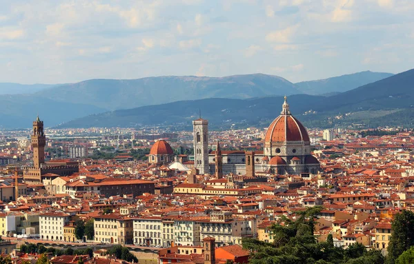 Orta Talya Nın Toskana Bölgesindeki Floransa Şehrinin Panoramik Manzarası Duomo — Stok fotoğraf