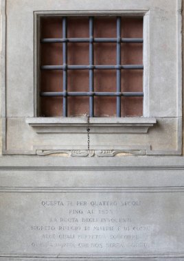 Florence, FI, İtalya - 20 Ağustos 2015: Toskana lehçesinde Spedale degli Innocenti olarak bilinen Suçsuzlar Hastanesi