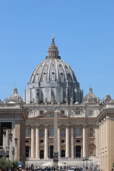 Vatikanstaten Vatikanen Augusti 2020 Stora Kupolen Basilikan Peter Från Della — Stockfoto