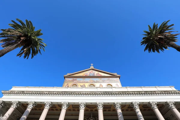 Róma Olaszország 2020 Augusztus San Paolo Fuori Mura Nevű Bazilika — Stock Fotó