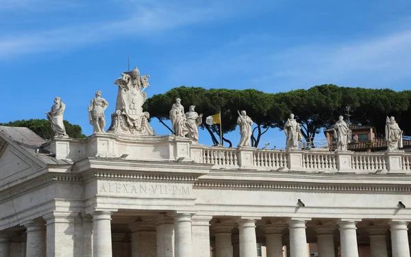 Ciudad Del Vaticano Vaticano Agosto 2020 Famoso Monumento Llamado Colonnato —  Fotos de Stock