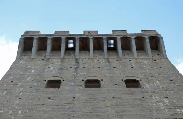 Talya Floransa Bulunan Porta San Niccolo Adlı Şehir Duvarındaki Antik — Stok fotoğraf