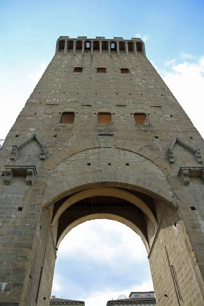 Ókori Városkapu Város Falain Úgynevezett Porta San Niccolo Város Firenze — Stock Fotó