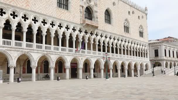 Veneza Itália Maio 2020 Palácio Ducal Chamado Palazzo Ducale Com — Vídeo de Stock