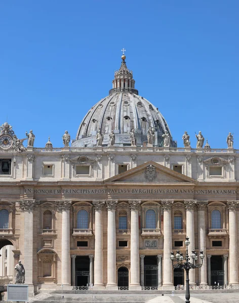 Vatican City Vatican August 2020 Basilica Saint Peter Big Dome — Foto Stock