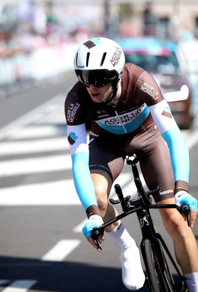 Verona Italy June 2019 Cyclist Bidard Francois Ag2R Team Tour — 스톡 사진