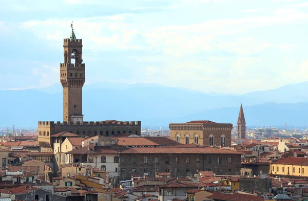 Παλιό Παλάτι Που Ονομάζεται Palazzo Vecchio Στην Ιταλική Γλώσσα Στη — Φωτογραφία Αρχείου