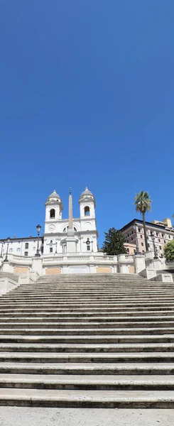 Řím Itálie Evropě Španělské Schody Názvem Piazza Spagna Bez Lidí — Stock fotografie